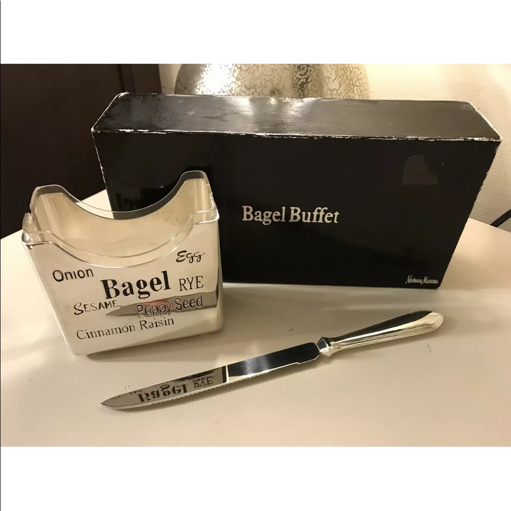 Neiman Marcus Silverplate Vintage Bagel Buffet